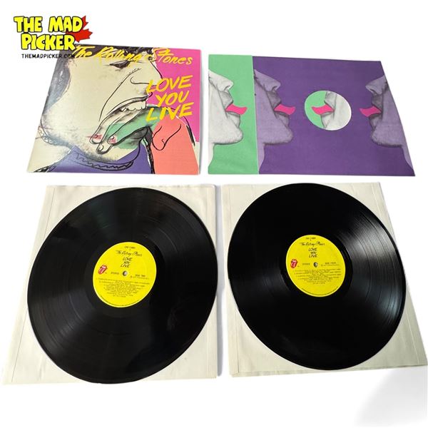 The Rolling Stones Love You Live Vinyl Record, Insleeve