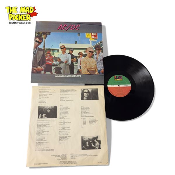 Acdc Dirty Deeds Done Dirt Cheap Vinyl Record, In Sleeve