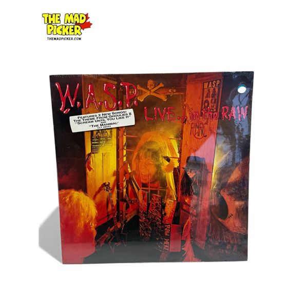W.A.S.P. Live In The Raw Vinyl Record, Sealed
