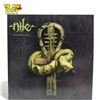 Image 1 : Nile In Their Darkened Shrines Vinyl Record With Olive Green Splatter Colorway, In Sleeve