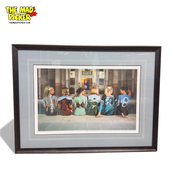 Framed Limited Edition Print Pink Floyd ''Deluxe Beach Catalog'', Signed By Storm Thorgerson #71 Of 