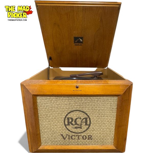 Vintage Rca Victor Store Display Model Electric Turntable, In Box