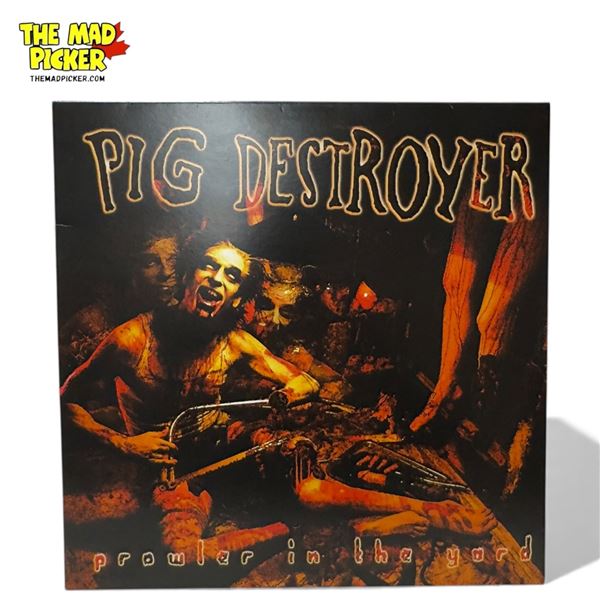 Pig Destroyer Prowler In The Yard Vinyl Record With Beer Splatter Colorway, In Sleeve