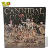 Image 1 : Cannibal Corpse Gore Obsessed Vinyl Record With Red Dark Black Marbled Colorway, In Sleeve