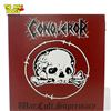 Image 1 : Conqueror War.Cult.Supremacy Vinyl Record With Red Splatter Colorway, In Sleeve