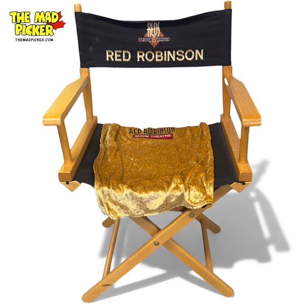 Red Robinson Theatre "Red Robinson" Chair, With Plaque From Red Robinsons Estate