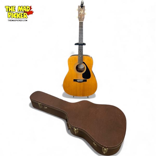 Yamaha Acoustic Guitar Model Fg-400A, With Guitar Stand & Case
