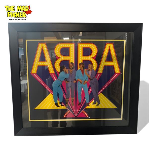 Vintage Framed Abba Cardboard Store Display