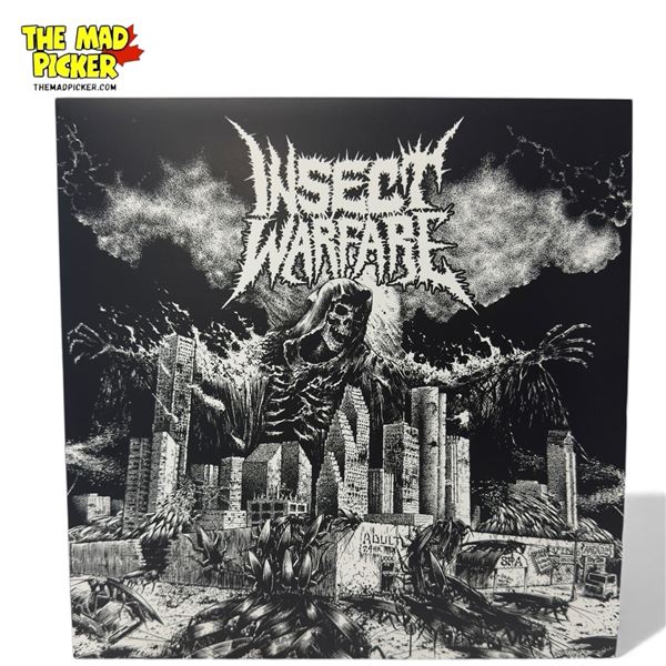 Insect Warfare World Extermination Vinyl Record With Smokey Blue Colorway, In Sleeve