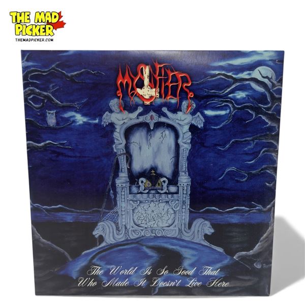 Mystifier The World Is So Good That Who Made It Doesn'T Live Here Vinyl Record With Blue Splatter Co