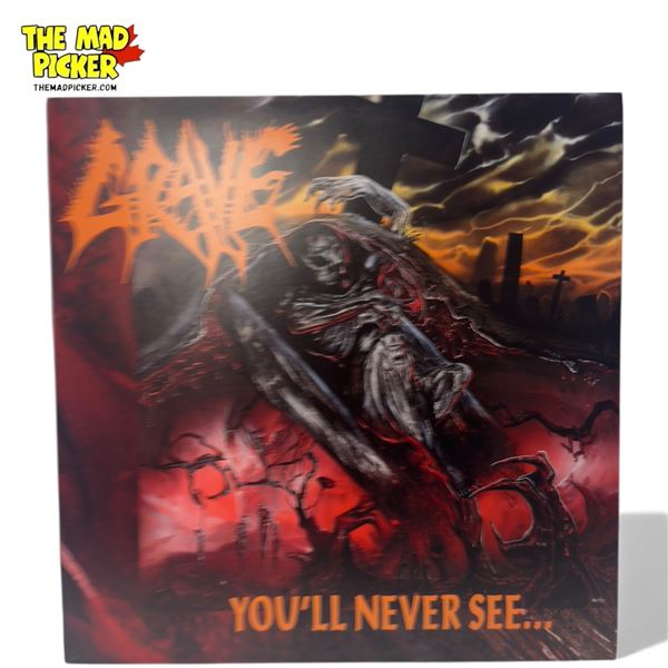 Grave You'Ll Never See Vinyl Record With Dark Green Colorway, In Sleeve