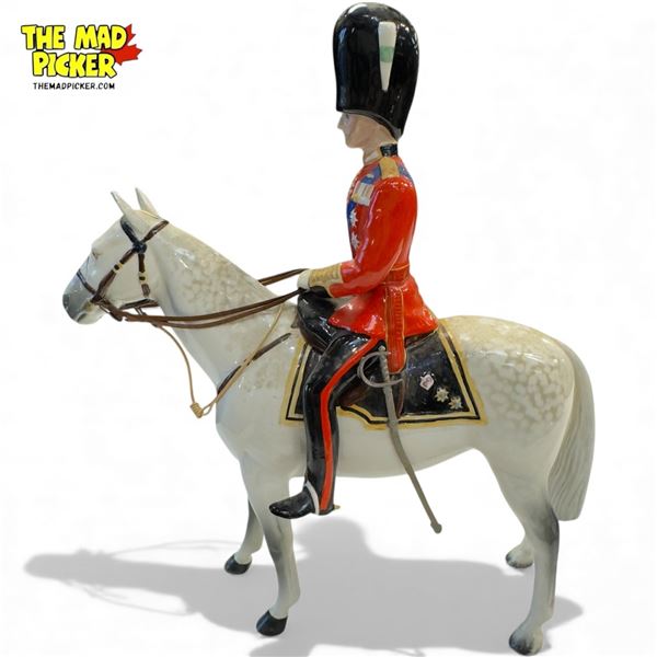 Porcelain Beswick "The Duke Of Edinburgh" Mounted On Alamein
