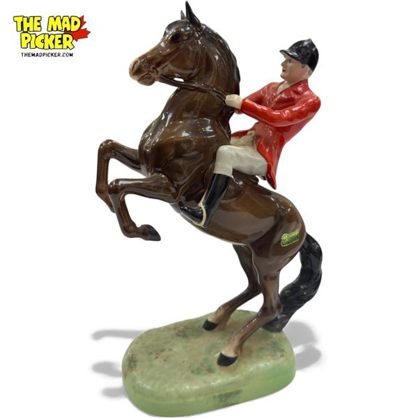 Porcelain Beswick Jockey On Horse