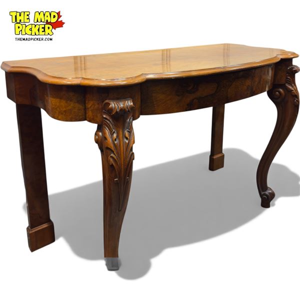 Vintage Carved Wood English Consol