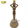 Image 1 : Vintage Metal Hula Girl Nude Table Top Lamp