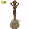 Image 2 : Vintage Metal Hula Girl Nude Table Top Lamp