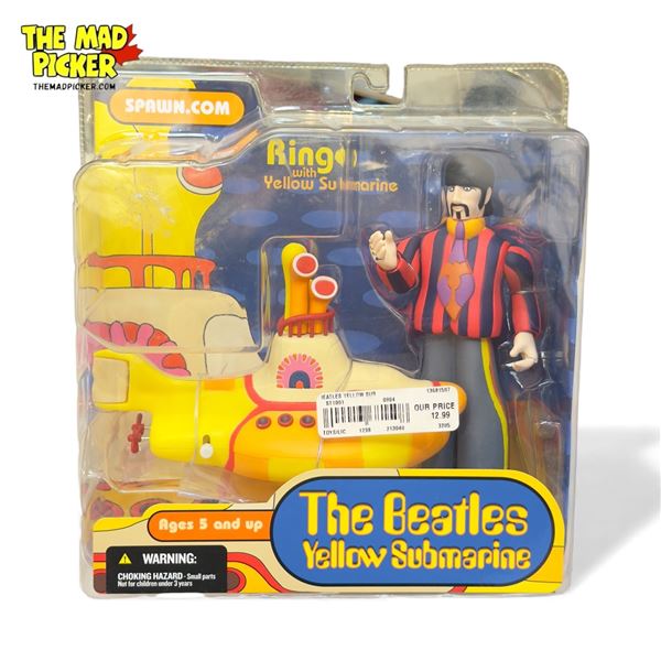 Vintage The Beatles Yellow Submarine "Ringo'' With Yellow Submarine Toy, In Original Blister Pack