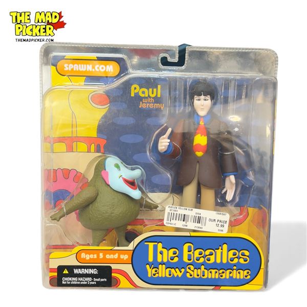 Vintage The Beatles Yellow Submarine "Paul With Jeremy" Toy, In Original Blister Pack