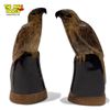 Image 1 : Pair Of Carved Horn Birds, On Wood Base