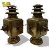 Image 3 : Vintage Pair Of Brass Driving Lamps