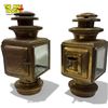 Image 2 : Vintage Pair Of Brass Knickerbocker Driving Lamps