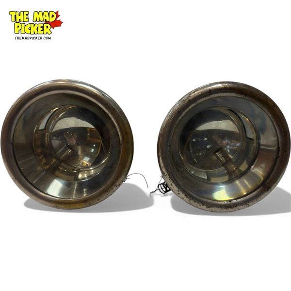 Early Brass Era Headlamp Headlight Cowl Lights