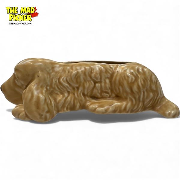 Art Pottery Dog, Signed Stenac