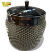 Image 2 : Vintage Chainmail Overlaid Glass Tobacco Jar