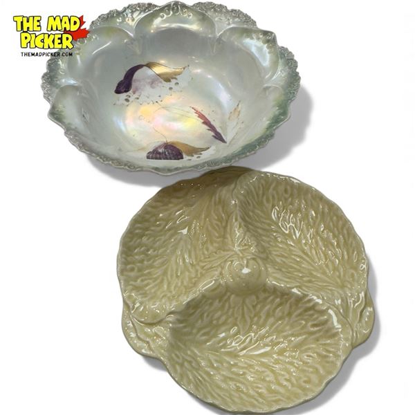 Vintage Beswick Nut Bowl & Large Bowl With Floral Motif