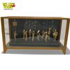 Image 1 : Vintage Japanese Dancing Figurine Diorama Made From Carved Bone, In Display Case