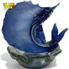 Image 1 : Vintage Art Glass Sailfish Ashtray
