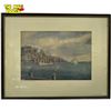 Image 1 : Vintage Framed Print "The Narrows St. John'S", Signed By Artist