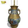 Image 2 : Vintage Cloisonne Table Top Lamp With Asian Scenes