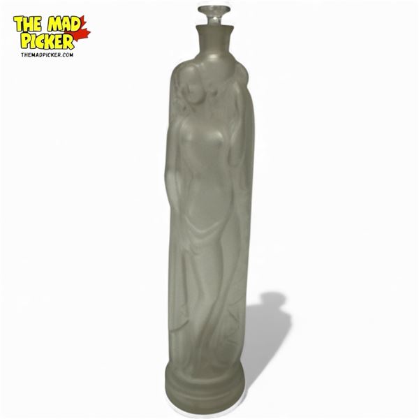 Vintage Nude Embossed Lady Decanter