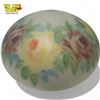 Image 1 : Vintage Hand Painted Ceiling Light Shade With Floral Motif