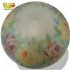Image 2 : Vintage Hand Painted Ceiling Light Shade With Floral Motif