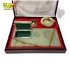 Image 3 : Vintage Onyx Smoking Set In Original Box, Lighter, Ashtray, Cigarette Box