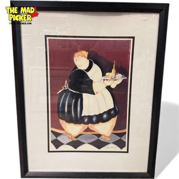 Large Framed Print Of "La Mademoiselle Extraordi" By Jennifer Garant