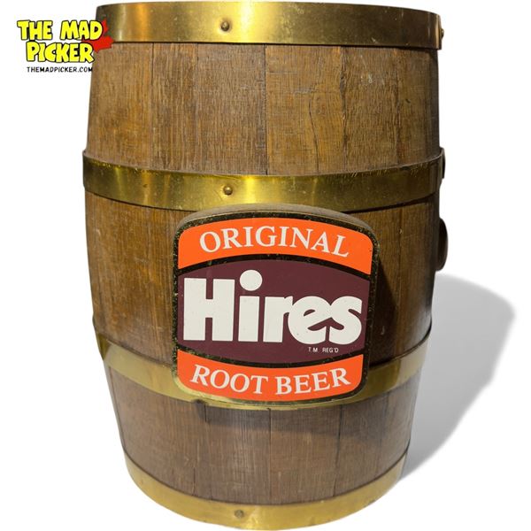 Vintage Original Hires Root Beer Advertising Barrel