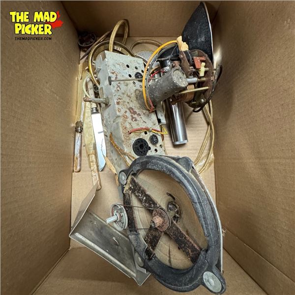 Box Full Of Vintage Radio Parts
