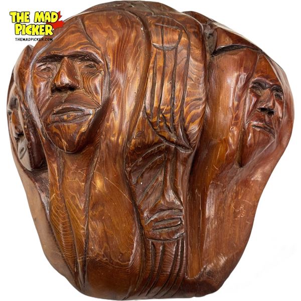 Hand Carved First Nations Wall Plaque By Jim Paull