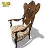 Image 3 : Vintage Carved Chair With Upholstered Seat