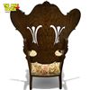 Image 4 : Vintage Carved Chair With Upholstered Seat