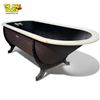 Image 1 : Early Wooden Bath Tub With Cast Metal Legs