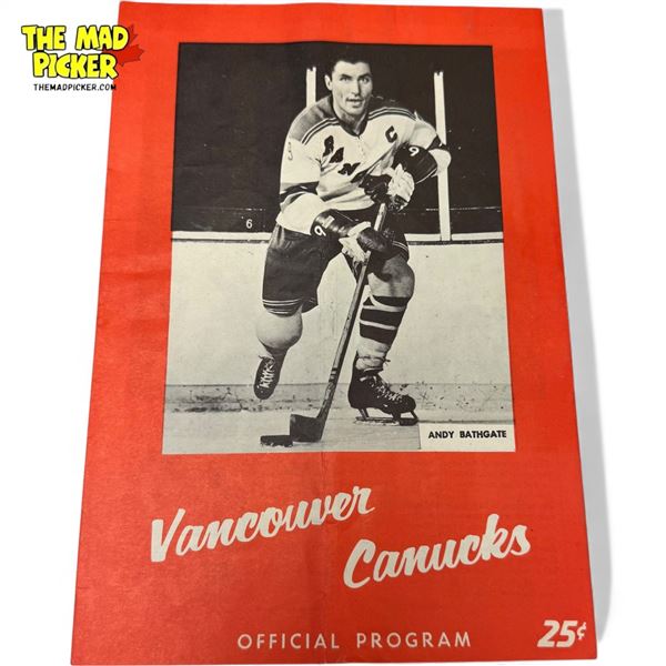 Vintage Vancouver Canuck Hockey Program