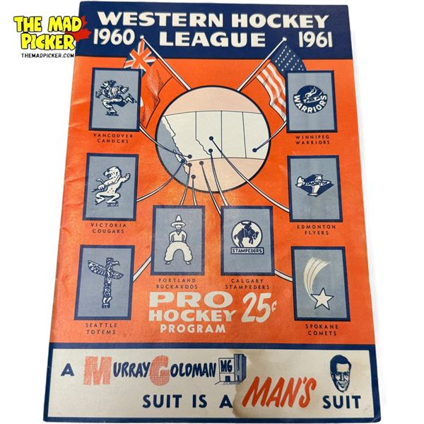 1960-1961 Western Hockey League Program