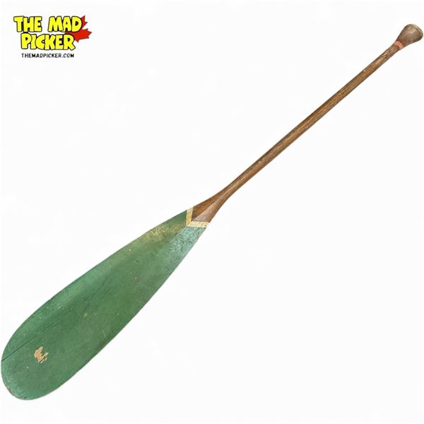 Vintage Hand Painted Canoe Paddle, Signed Rwb
