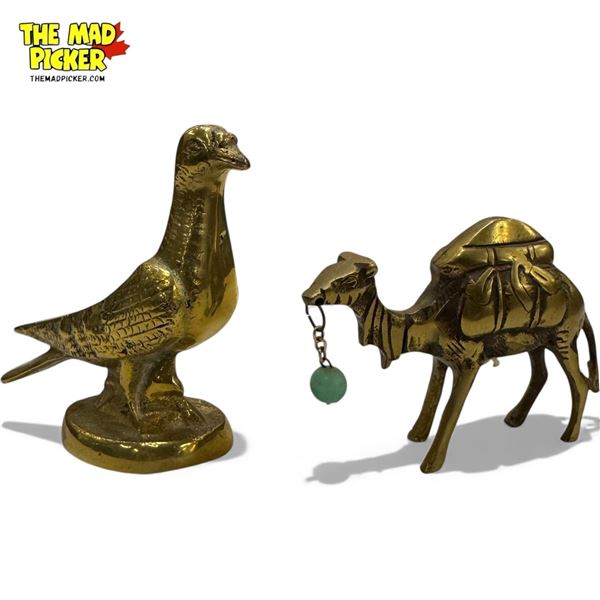 Brass Camel & Brass Bird