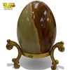 Image 2 : Vintage Table Lighter & Carved Agate Egg On Stand