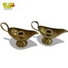 Image 2 : Pair Of Brass Hand Candle Holders